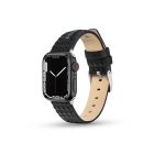 Police Pyramid fekete bőr Apple Watch szíj 20 mm