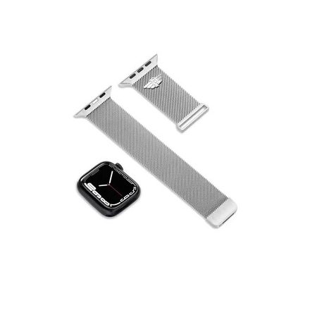 Police Mesh ezüst színű Apple Watch szíj 22 mm